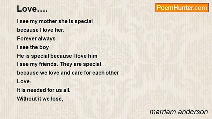 marriam anderson - Love….