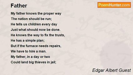 Edgar Albert Guest - Father