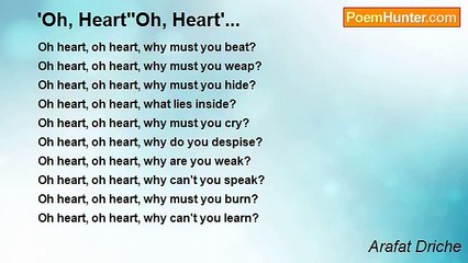 Arafat Driche - 'Oh, Heart''Oh, Heart'...
