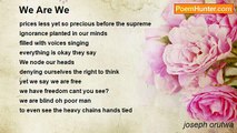 joseph orutwa - We Are We