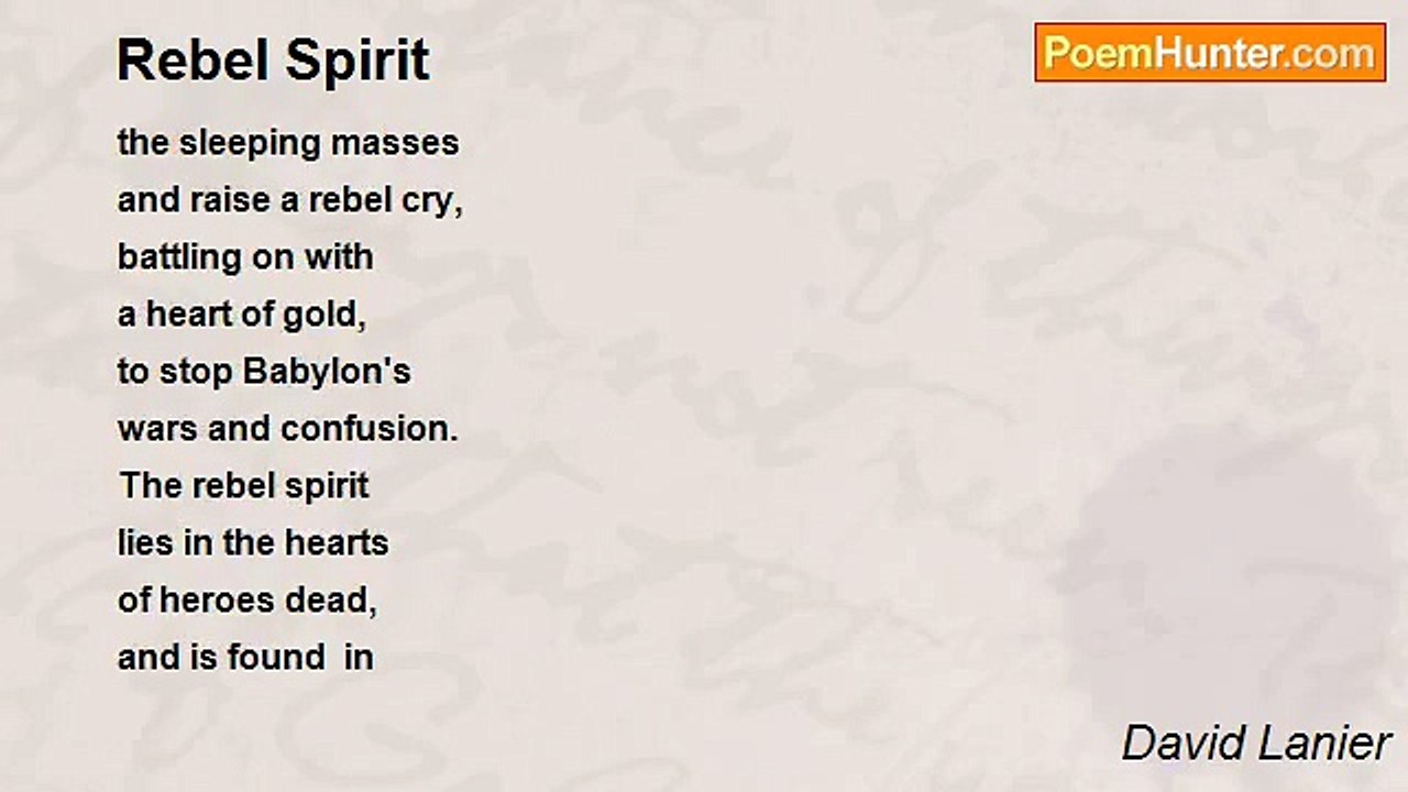 David Lanier - Rebel Spirit