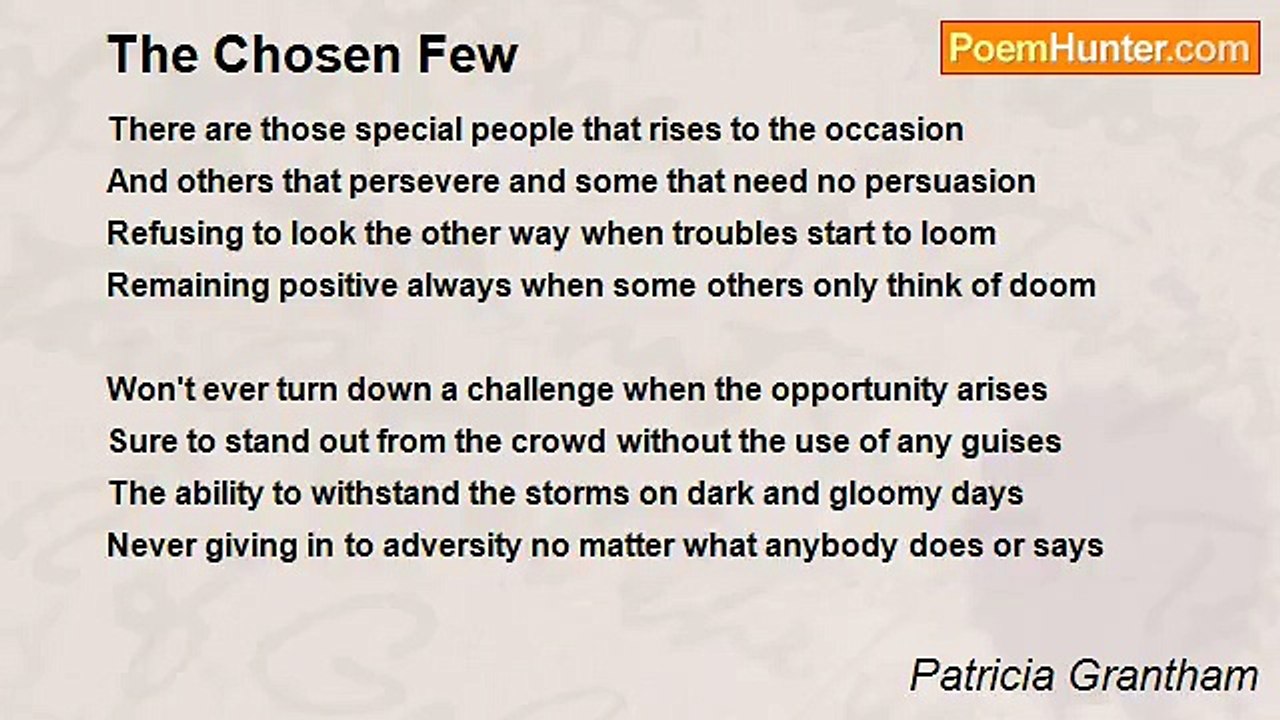 Patricia Grantham - The Chosen Few