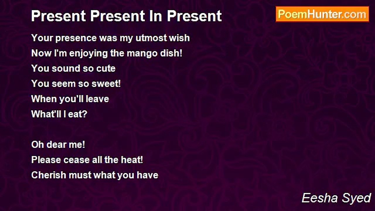 Eesha Syed - Present Present In Present