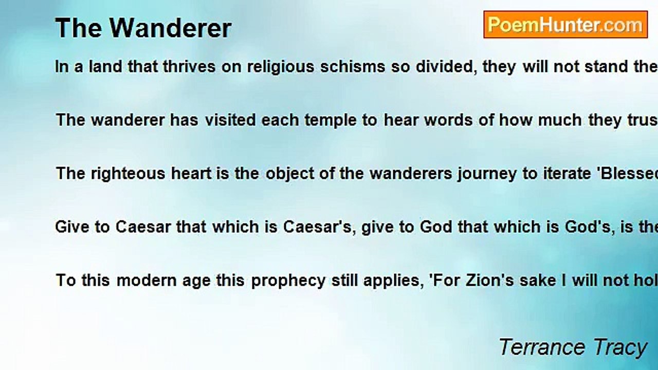 Terrance Tracy - The Wanderer