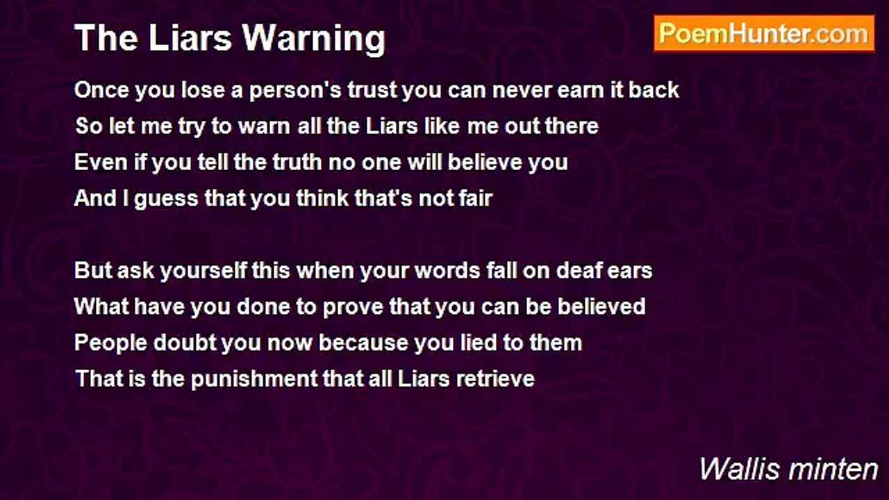 Wallis minten - The Liars Warning