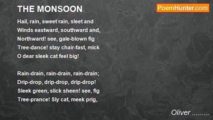 Oliver ......... - THE MONSOON