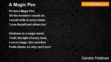 Sandra Feldman - A Magic Pen