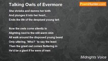 Midnights Voice - Talking Owls of Evermore