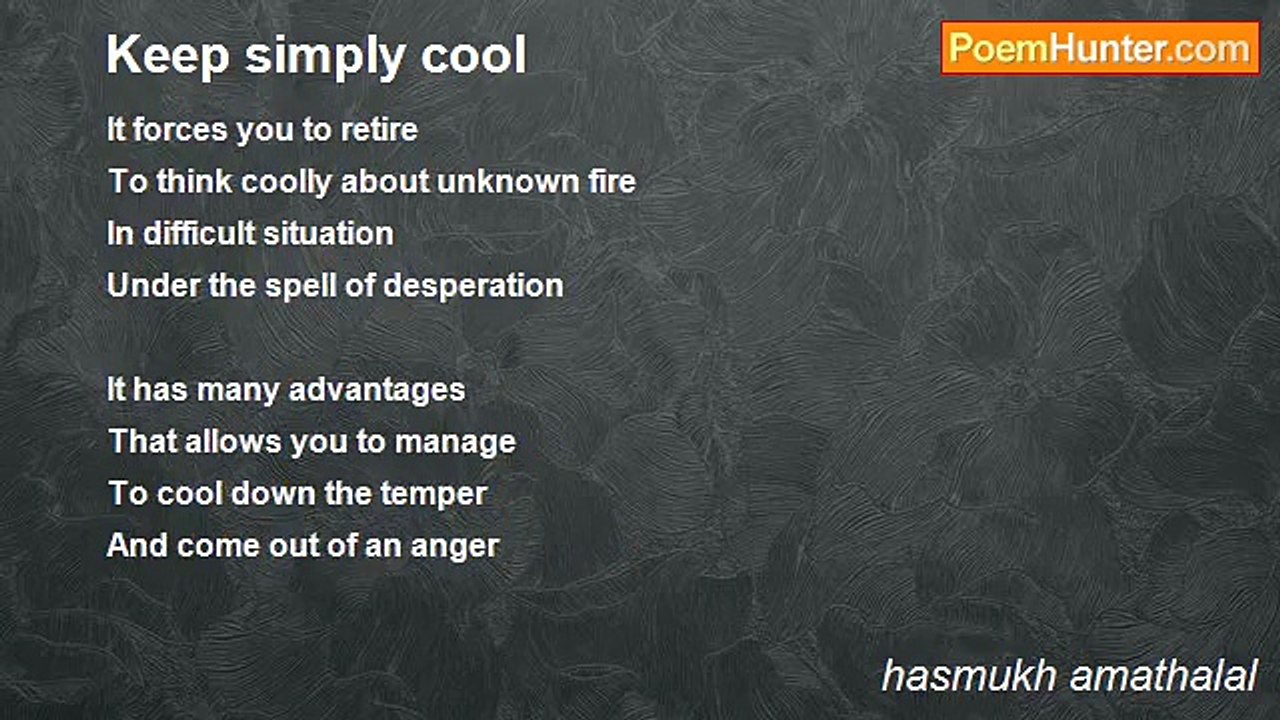 hasmukh amathalal - Keep simply cool