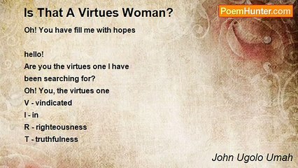 John Ugolo Umah - Is That A Virtues Woman?