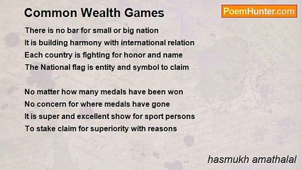 hasmukh amathalal - Common Wealth Games