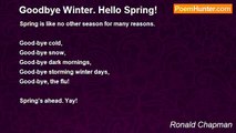 Ronald Chapman - Goodbye Winter. Hello Spring!