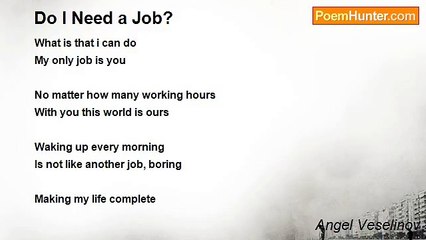 Angel Veselinov - Do I Need a Job?