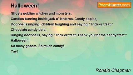 Ronald Chapman - Halloween!