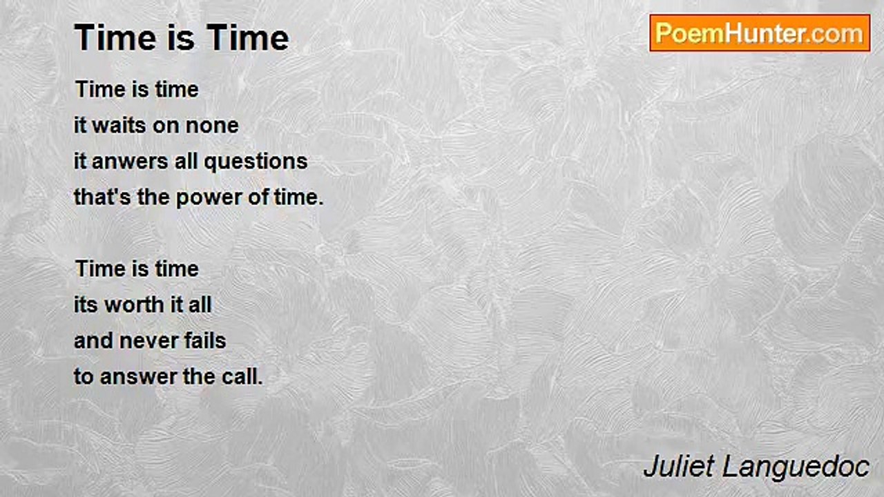 Juliet Languedoc - Time is Time