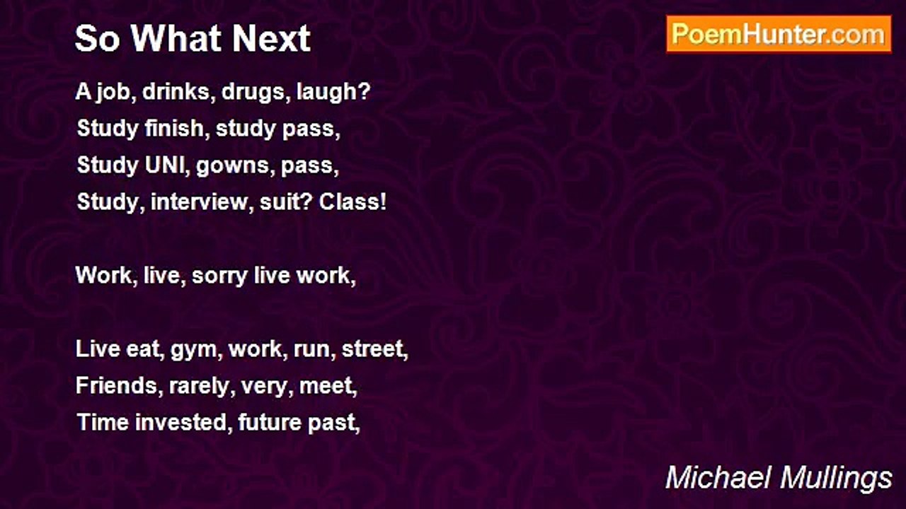 Michael Mullings - So What Next