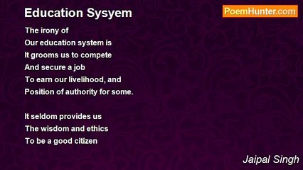 Jaipal Singh - Education Sysyem