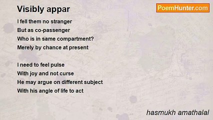 hasmukh amathalal - Visibly appar
