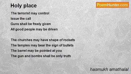 hasmukh amathalal - Holy place