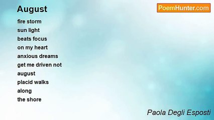 Paola Degli Esposti - August