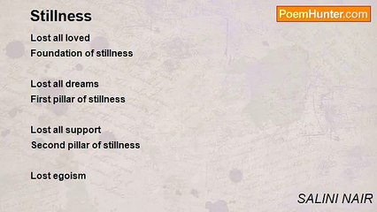 SALINI NAIR - Stillness