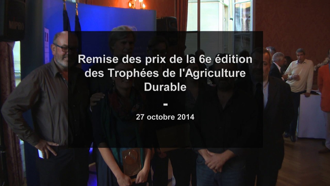 Trophées de l'agriculture durable : remise des prix de la 6e édition