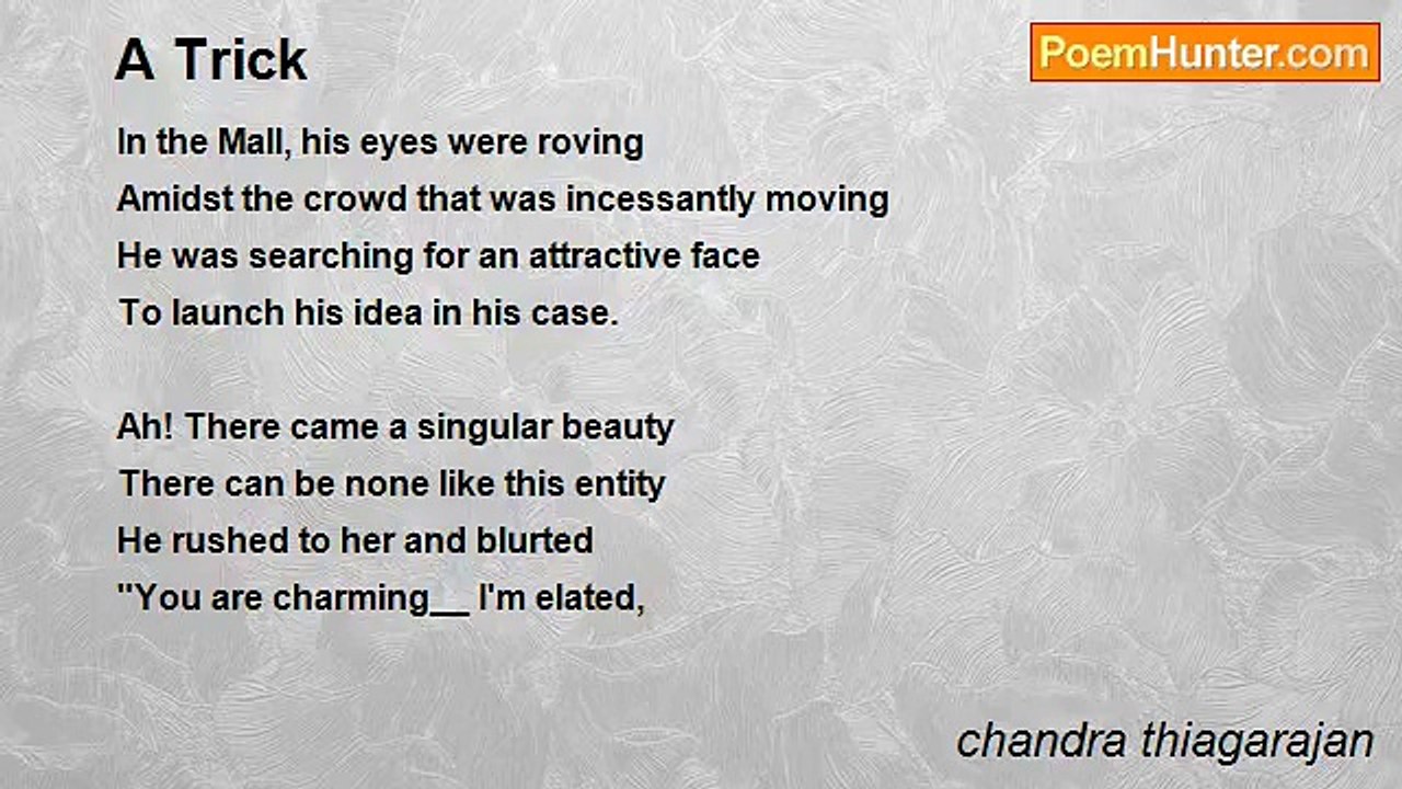 chandra thiagarajan - A Trick