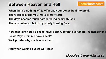 Douglas ClearyMaxwell - Between Heaven and Hell