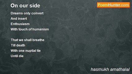 hasmukh amathalal - On our side