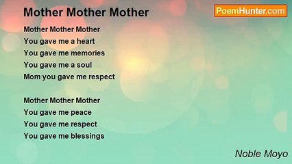 Noble Moyo - Mother Mother Mother