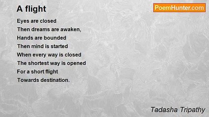 Tadasha Tripathy - A flight