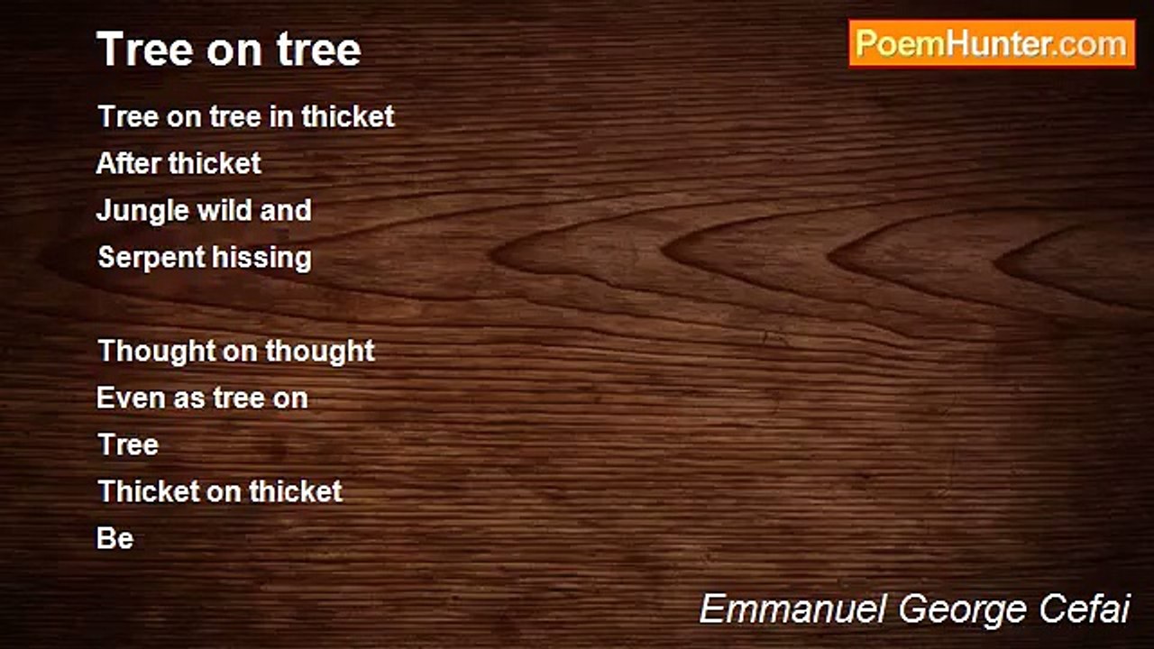 Emmanuel George Cefai - Tree on tree