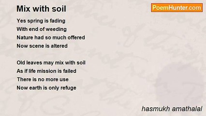 hasmukh amathalal - Mix with soil