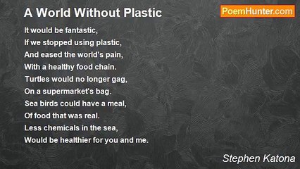 Stephen Katona - A World Without Plastic