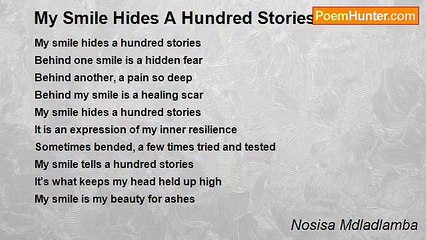 Nosisa Mdladlamba - My Smile Hides A Hundred Stories