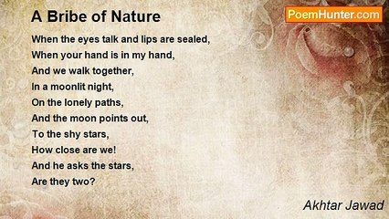 Akhtar Jawad - A Bribe of Nature