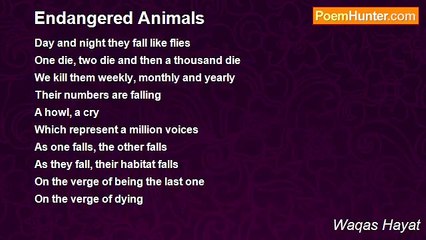 Waqas Hayat - Endangered Animals