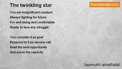 hasmukh amathalal - The twinkling star