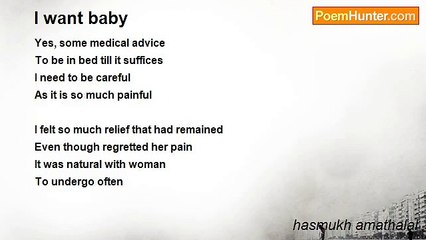 hasmukh amathalal - I want baby