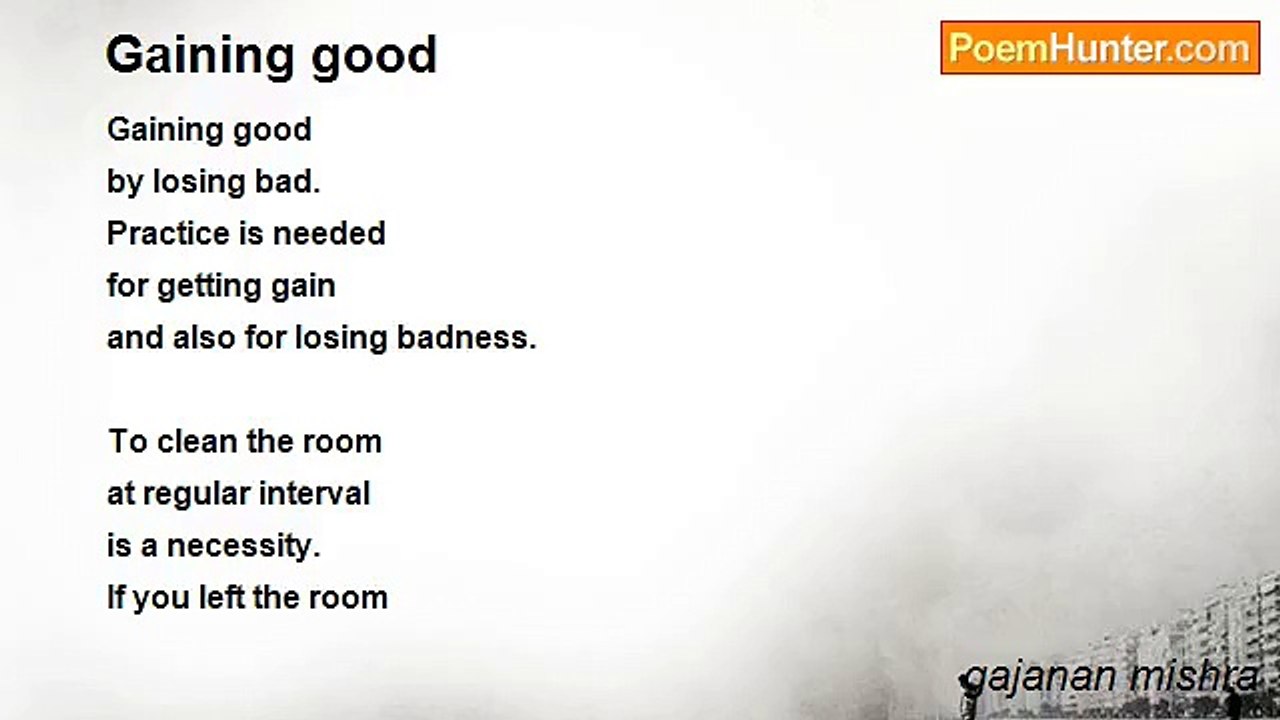 gajanan mishra - Gaining good