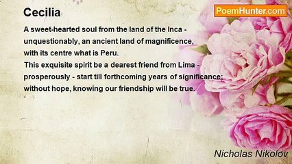 Nicholas Nikolov - Cecilia