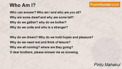 Pintu Mahakul - Who Am I?