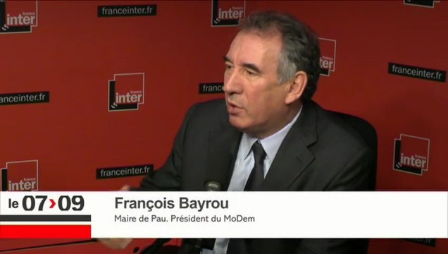 François Bayrou, invité du 7/9 sur France Inter - 291014