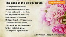 Nehemiah Theophylus Haokip - The saga of the bloody hours