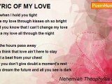 Nehemiah Theophylus Haokip - LYRIC OF MY LOVE