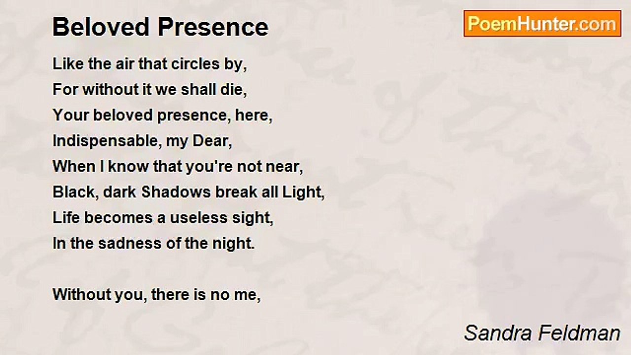 Sandra Feldman - Beloved Presence