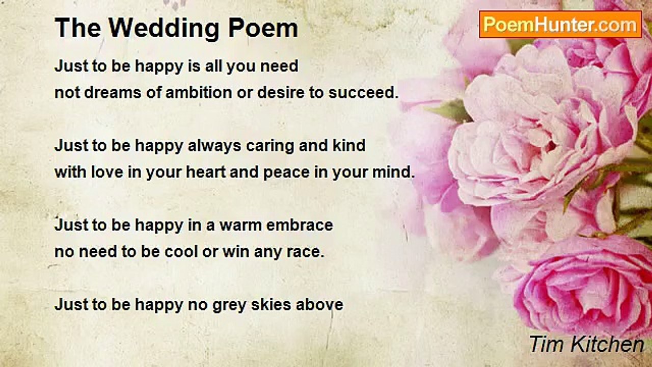 Tim Kitchen - The Wedding Poem