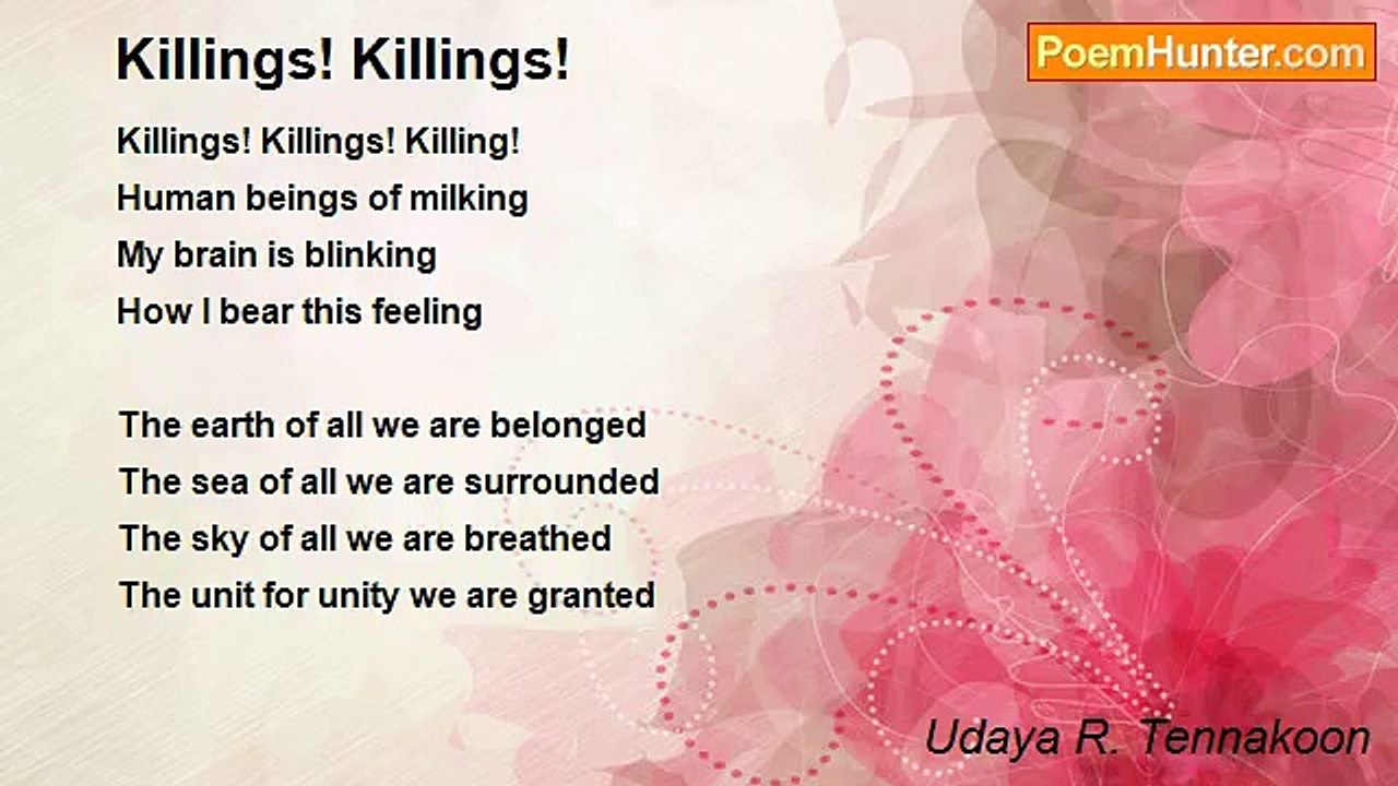 Udaya R. Tennakoon - Killings! Killings!