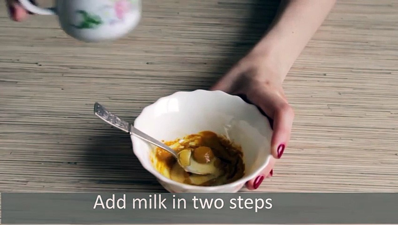 Saffron with Milk. Rejuvenating Face Mask at Home