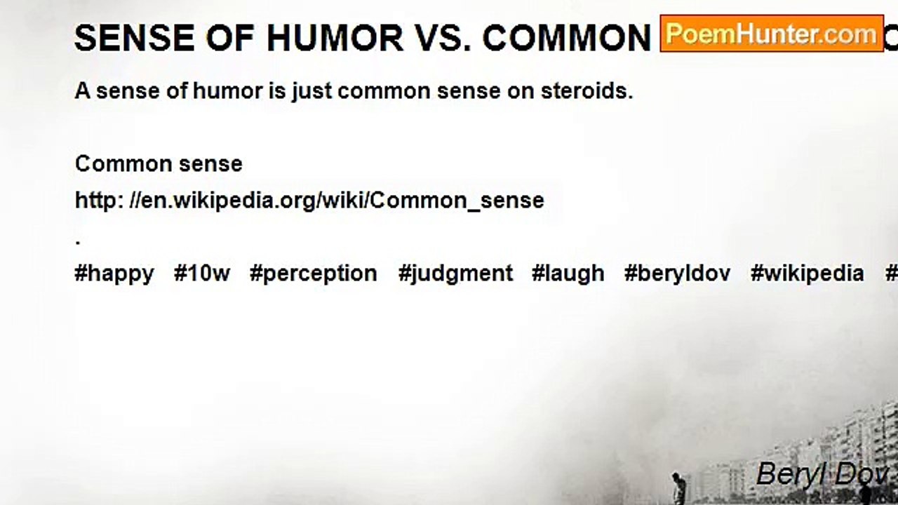 Beryl Dov - SENSE OF HUMOR VS. COMMON SENSE 10 WORD
